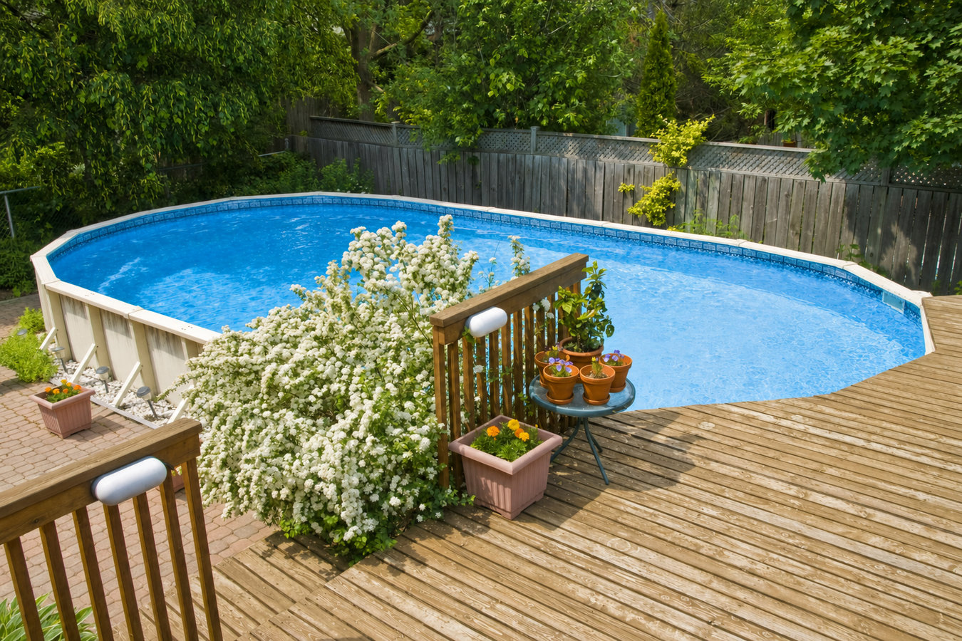 Pool deck construction
